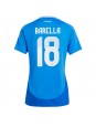 Italien Nicolo Barella #18 Heimtrikot für Frauen EM 2024 Kurzarm